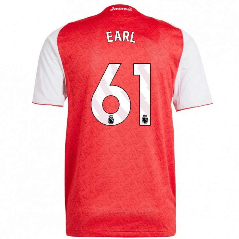Danxen Kvinder Madison Earl #61 Rød Hvid Hjemmebane Spillertrøjer 2025/26 Trøje T-Shirt