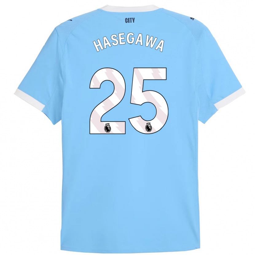 Danxen Kvinder Yui Hasegawa #25 Himmelblå Hvid Hjemmebane Spillertrøjer 2025/26 Trøje T-Shirt