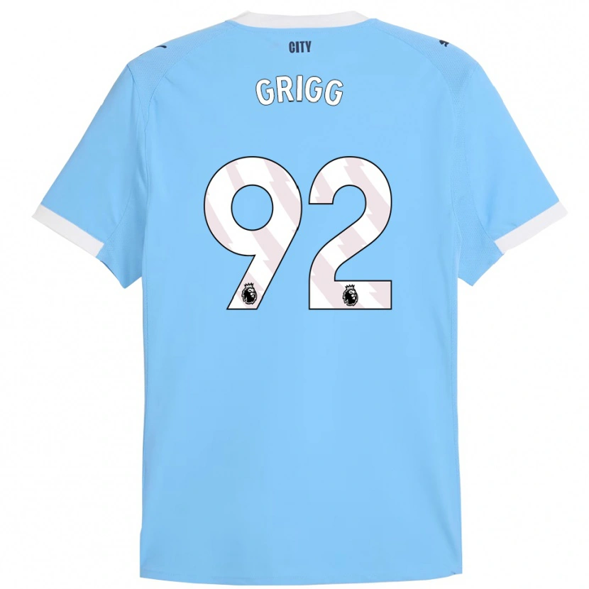 Danxen Kvinder Finley Grigg #92 Himmelblå Hvid Hjemmebane Spillertrøjer 2025/26 Trøje T-Shirt