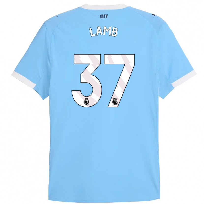 Danxen Kvinder Teddie Lamb #37 Himmelblå Hvid Hjemmebane Spillertrøjer 2025/26 Trøje T-Shirt