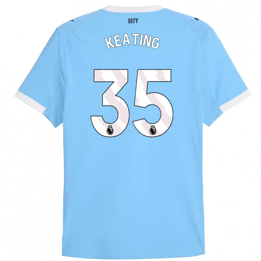 Danxen Kvinder Khiara Keating #35 Himmelblå Hvid Hjemmebane Spillertrøjer 2025/26 Trøje T-Shirt
