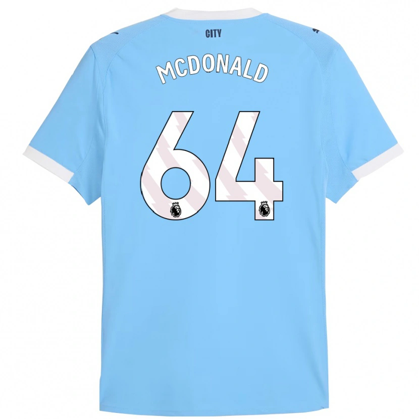 Danxen Kvinder Rowan Mcdonald #64 Himmelblå Hvid Hjemmebane Spillertrøjer 2025/26 Trøje T-Shirt