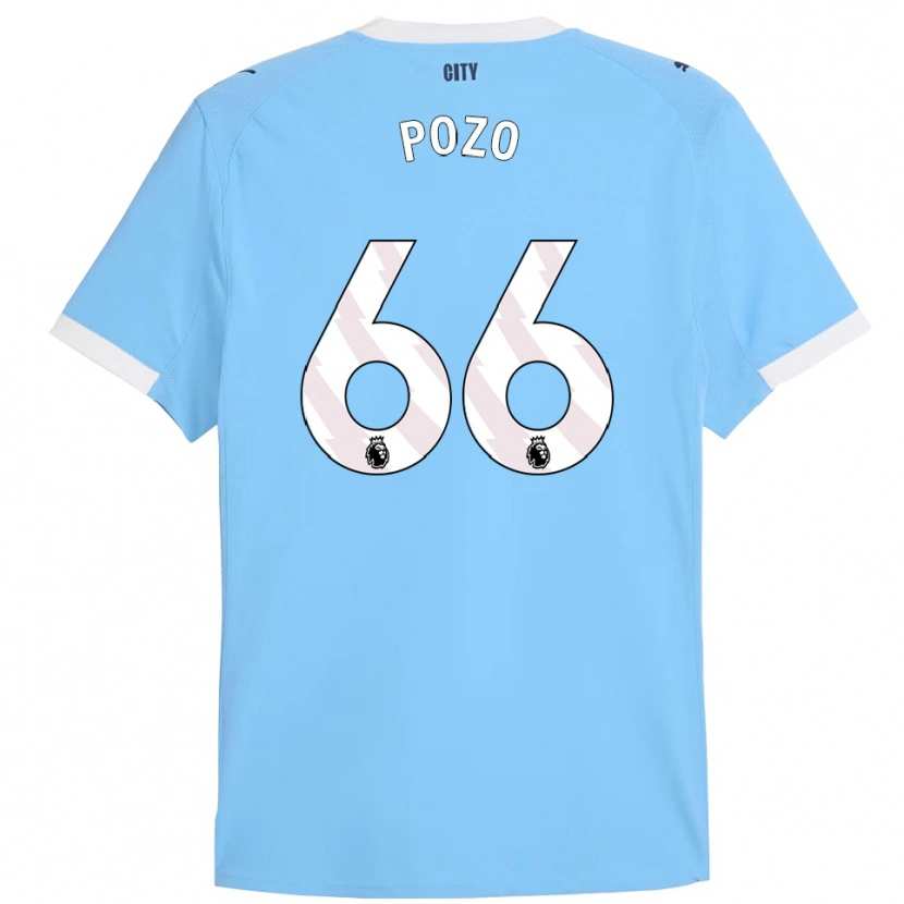 Danxen Kvinder Iker Pozo #66 Himmelblå Hvid Hjemmebane Spillertrøjer 2025/26 Trøje T-Shirt