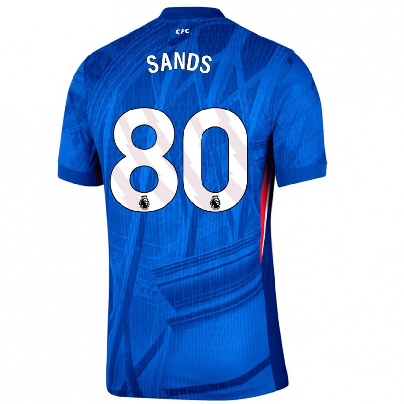 Danxen Kvinder Hudson Sands #80 Blå Hvid Hjemmebane Spillertrøjer 2025/26 Trøje T-Shirt