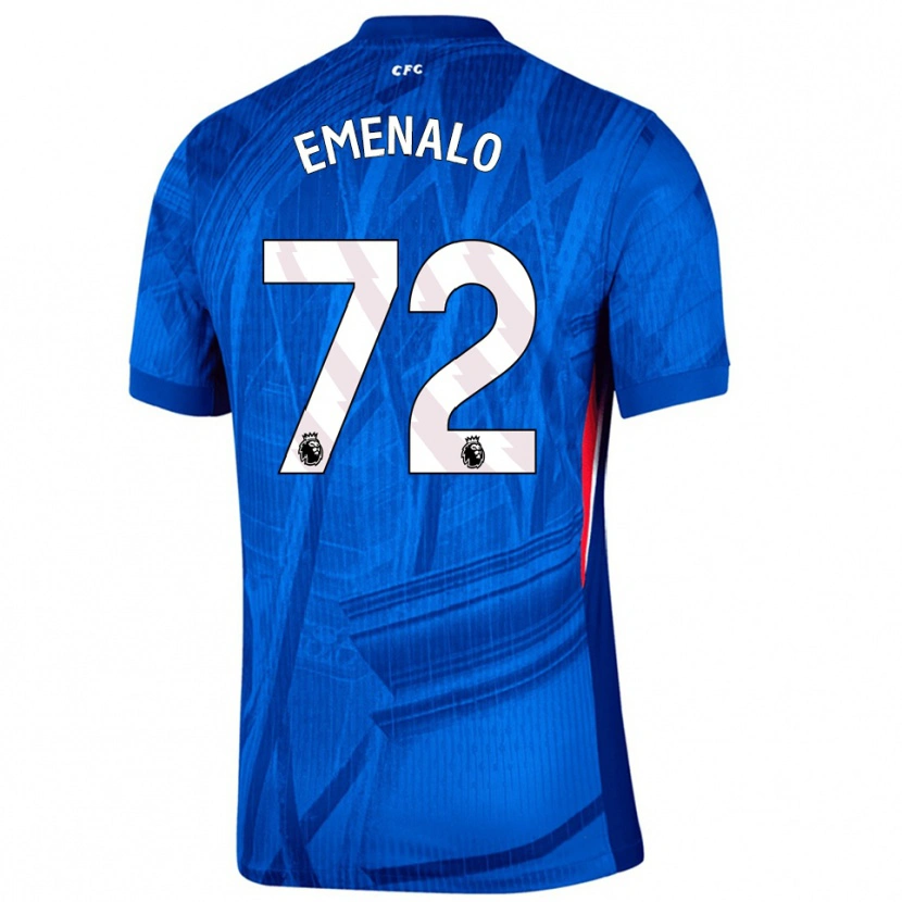 Danxen Kvinder Landon Emenalo #72 Blå Hvid Hjemmebane Spillertrøjer 2025/26 Trøje T-Shirt