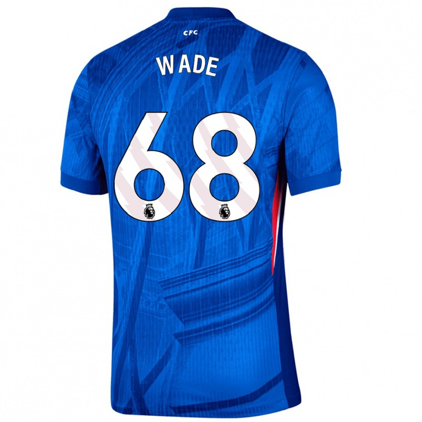 Danxen Kvinder Shaun Wade #68 Blå Hvid Hjemmebane Spillertrøjer 2025/26 Trøje T-Shirt