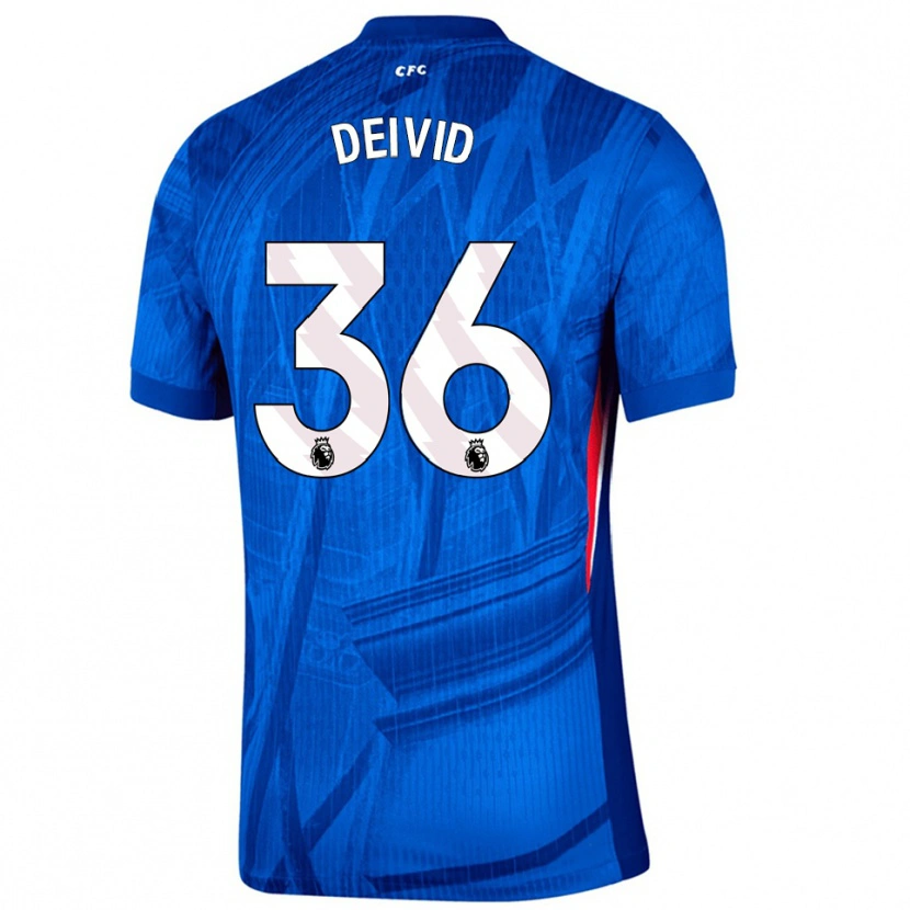 Danxen Kvinder Deivid Washington #36 Blå Hvid Hjemmebane Spillertrøjer 2025/26 Trøje T-Shirt
