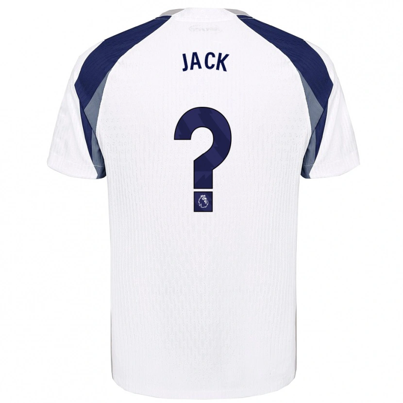 Danxen Kvinder Mikel Jack #0 Hvid Navy Hjemmebane Spillertrøjer 2025/26 Trøje T-Shirt