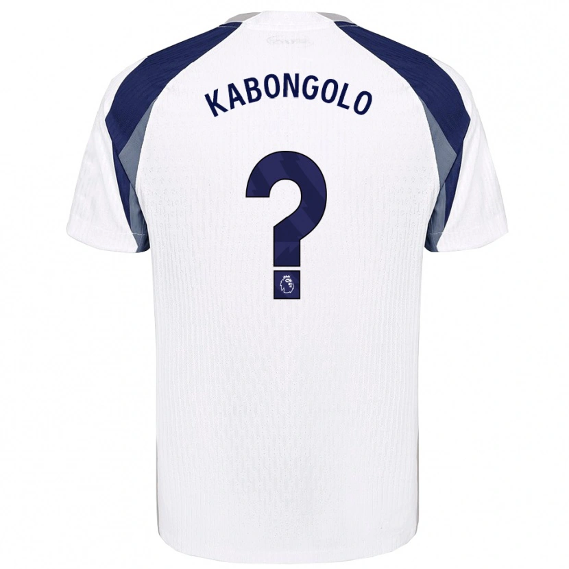 Danxen Kvinder Melvyn Kabongolo #0 Hvid Navy Hjemmebane Spillertrøjer 2025/26 Trøje T-Shirt