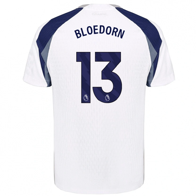 Danxen Kvinder Carey Bloedorn #13 Hvid Navy Hjemmebane Spillertrøjer 2025/26 Trøje T-Shirt
