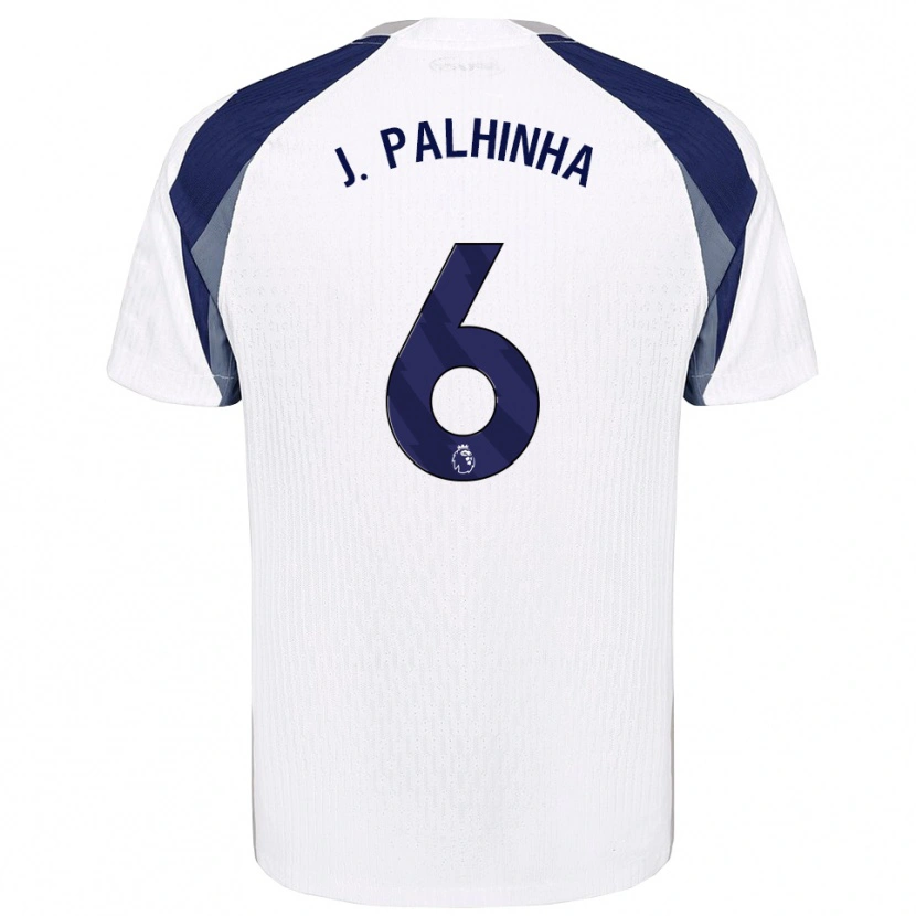 Danxen Kvinder João Palhinha #6 Hvid Navy Hjemmebane Spillertrøjer 2025/26 Trøje T-Shirt
