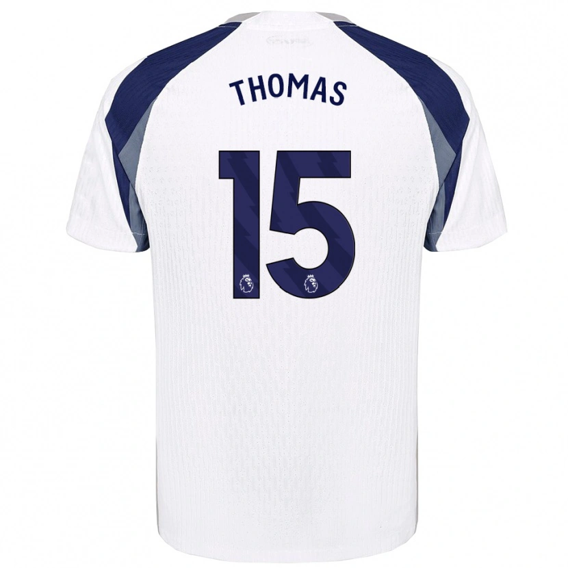 Danxen Kvinder Cameron Thomas #15 Hvid Navy Hjemmebane Spillertrøjer 2025/26 Trøje T-Shirt