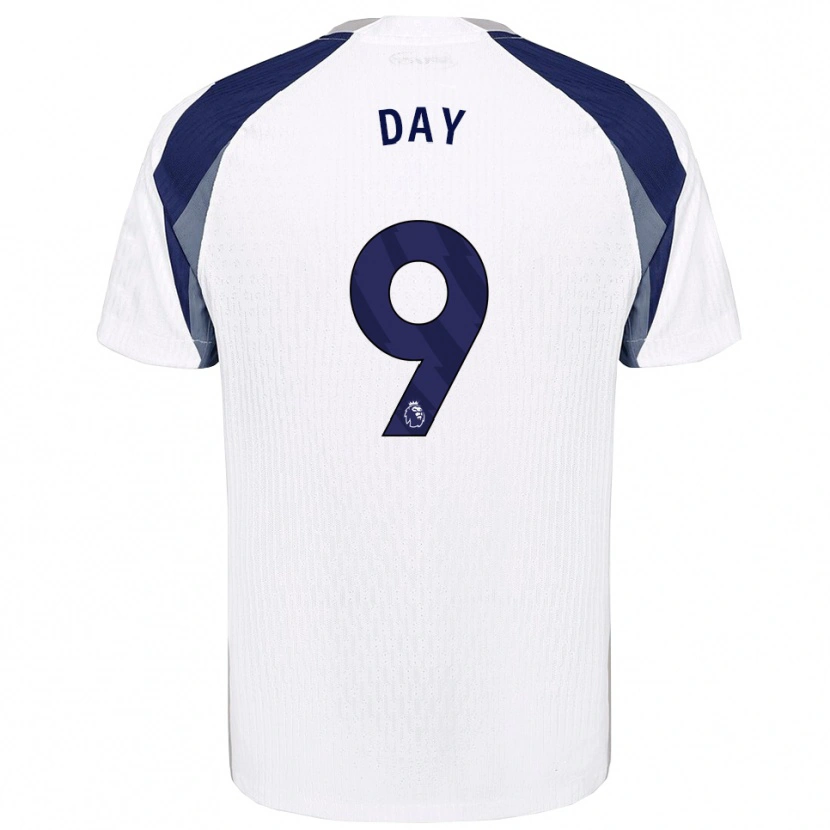 Danxen Kvinder Frankie Day #9 Hvid Navy Hjemmebane Spillertrøjer 2025/26 Trøje T-Shirt