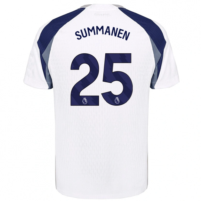 Danxen Kvinder Eveliina Summanen #25 Hvid Navy Hjemmebane Spillertrøjer 2025/26 Trøje T-Shirt