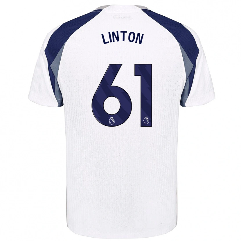 Danxen Kvinder Jahziah Linton #61 Hvid Navy Hjemmebane Spillertrøjer 2025/26 Trøje T-Shirt