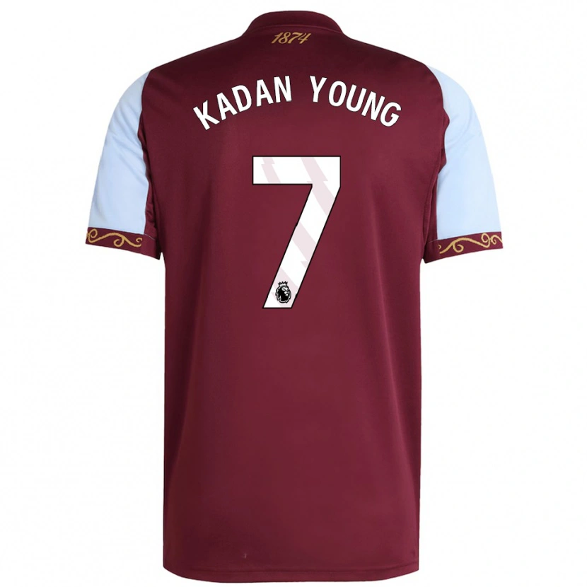 Danxen Kvinder Kadan Young #7 Bourgogne Himmelblå Hjemmebane Spillertrøjer 2025/26 Trøje T-Shirt