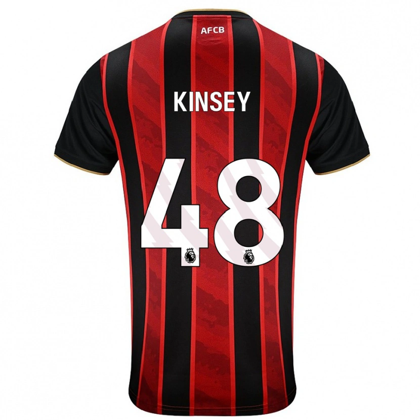 Danxen Kvinder Max Kinsey #48 Rød Sort Hjemmebane Spillertrøjer 2025/26 Trøje T-Shirt
