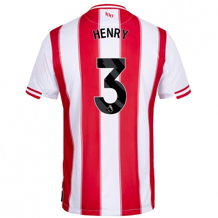 Danxen Kvinder Rico Henry #3 Rød Hvid Hjemmebane Spillertrøjer 2025/26 Trøje T-Shirt