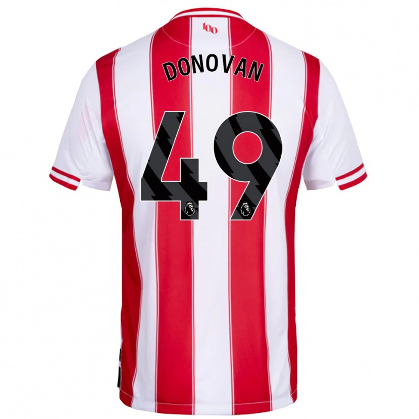 Danxen Kvinder Romelle Donovan #49 Rød Hvid Hjemmebane Spillertrøjer 2025/26 Trøje T-Shirt