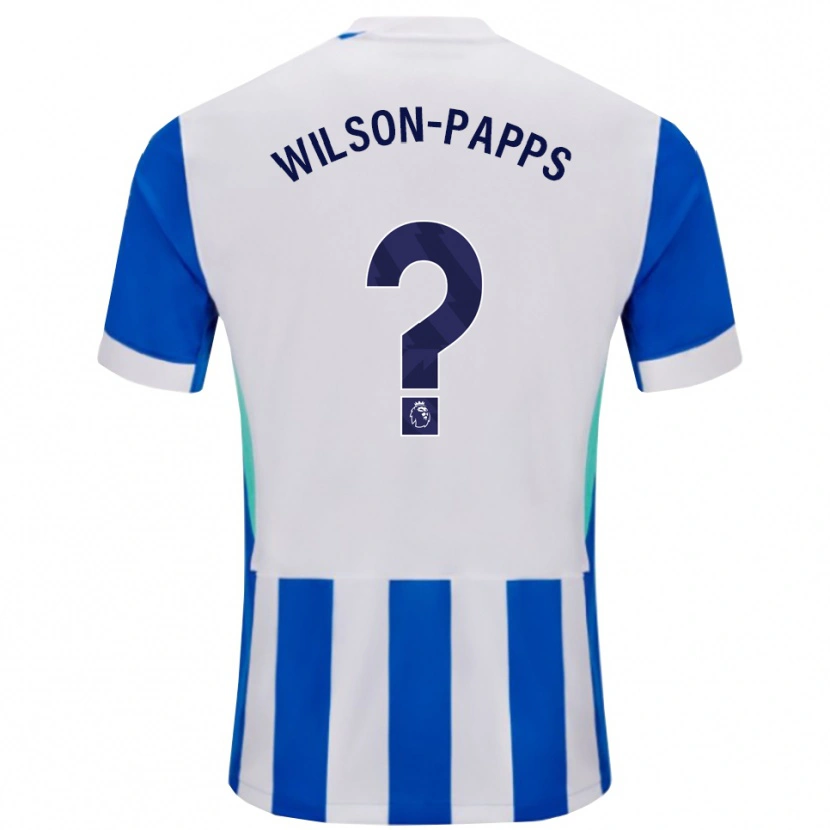 Danxen Kvinder Charlie Wilson-Papps #0 Blå Hvid Hjemmebane Spillertrøjer 2025/26 Trøje T-Shirt