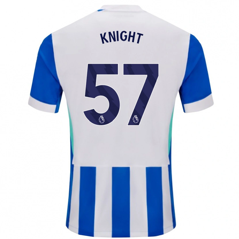 Danxen Kvinder Joe Knight #57 Blå Hvid Hjemmebane Spillertrøjer 2025/26 Trøje T-Shirt