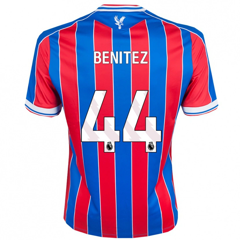 Danxen Kvinder Walter Benítez #44 Blå Rød Hvid Hjemmebane Spillertrøjer 2025/26 Trøje T-Shirt