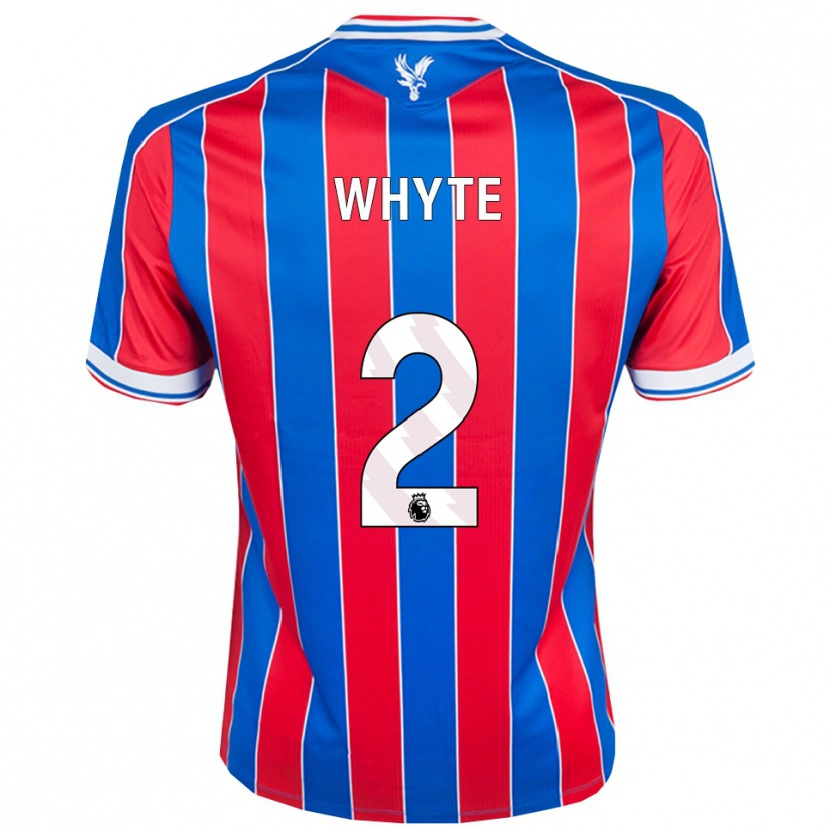 Danxen Kvinder Tyler Whyte #2 Blå Rød Hvid Hjemmebane Spillertrøjer 2025/26 Trøje T-Shirt