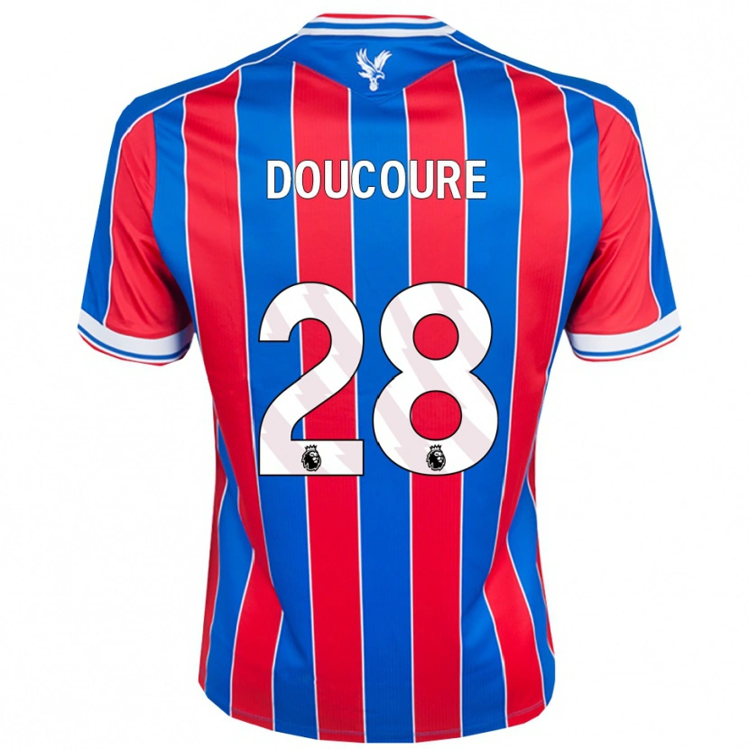 Danxen Kvinder Cheick Doucouré #28 Blå Rød Hvid Hjemmebane Spillertrøjer 2025/26 Trøje T-Shirt