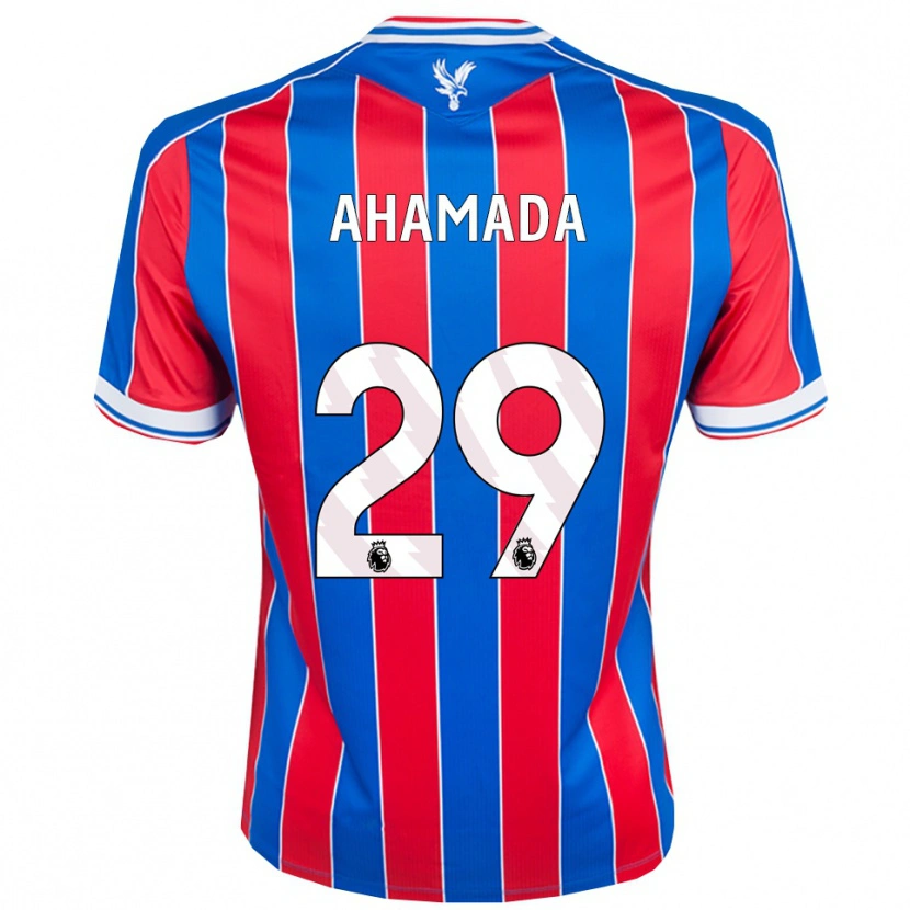 Danxen Kvinder Naouirou Ahamada #29 Blå Rød Hvid Hjemmebane Spillertrøjer 2025/26 Trøje T-Shirt