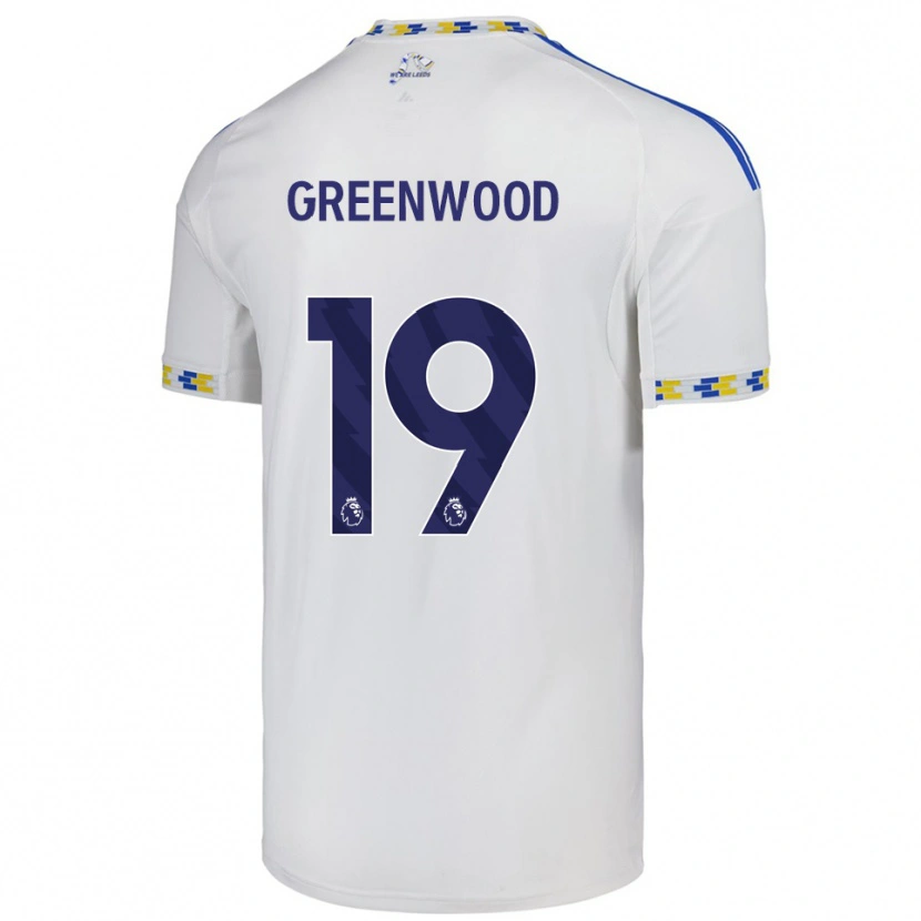 Danxen Kvinder Sam Greenwood #19 Hvid Blå Hjemmebane Spillertrøjer 2025/26 Trøje T-Shirt