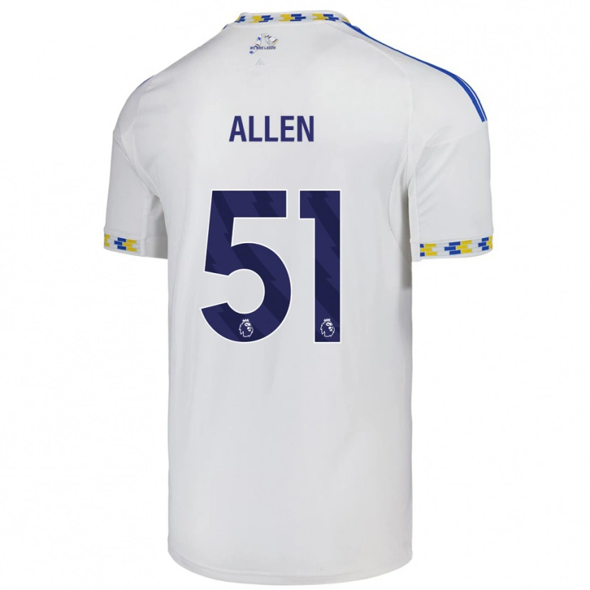Danxen Kvinder Charlie Allen #51 Hvid Blå Hjemmebane Spillertrøjer 2025/26 Trøje T-Shirt