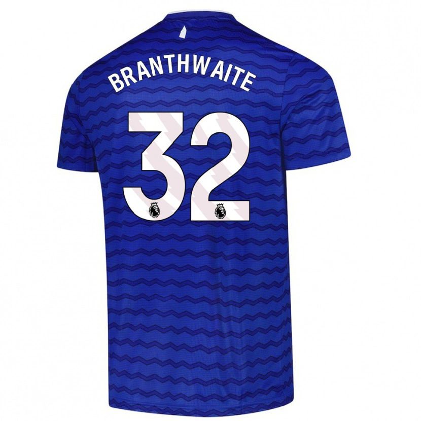 Danxen Kvinder Jarrad Branthwaite #32 Blå Navy Hjemmebane Spillertrøjer 2025/26 Trøje T-Shirt