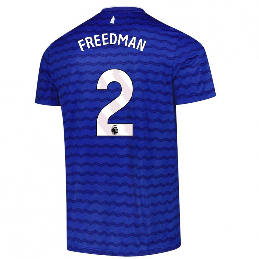 Danxen Kvinder Freddie Freedman #2 Blå Navy Hjemmebane Spillertrøjer 2025/26 Trøje T-Shirt