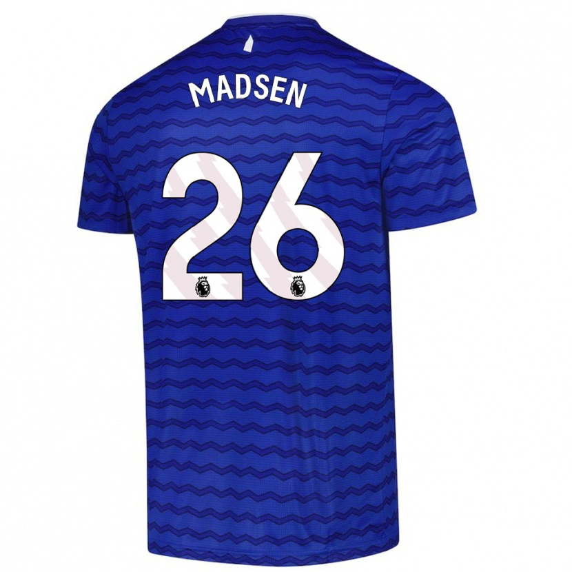 Danxen Kvinder Rikke Madsen #26 Blå Navy Hjemmebane Spillertrøjer 2025/26 Trøje T-Shirt