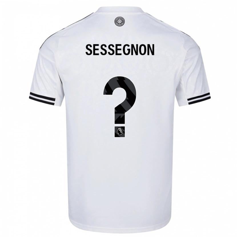 Danxen Kvinder Kayden Sessegnon #0 Hvid Sort Hjemmebane Spillertrøjer 2025/26 Trøje T-Shirt
