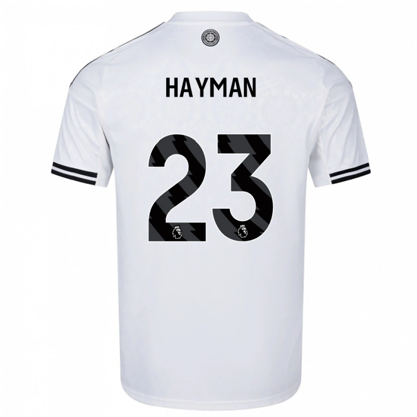 Danxen Kvinder Alex Hayman #23 Hvid Sort Hjemmebane Spillertrøjer 2025/26 Trøje T-Shirt