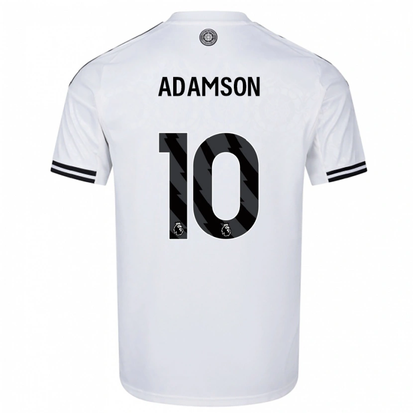 Danxen Kvinder Sasha Adamson #10 Hvid Sort Hjemmebane Spillertrøjer 2025/26 Trøje T-Shirt