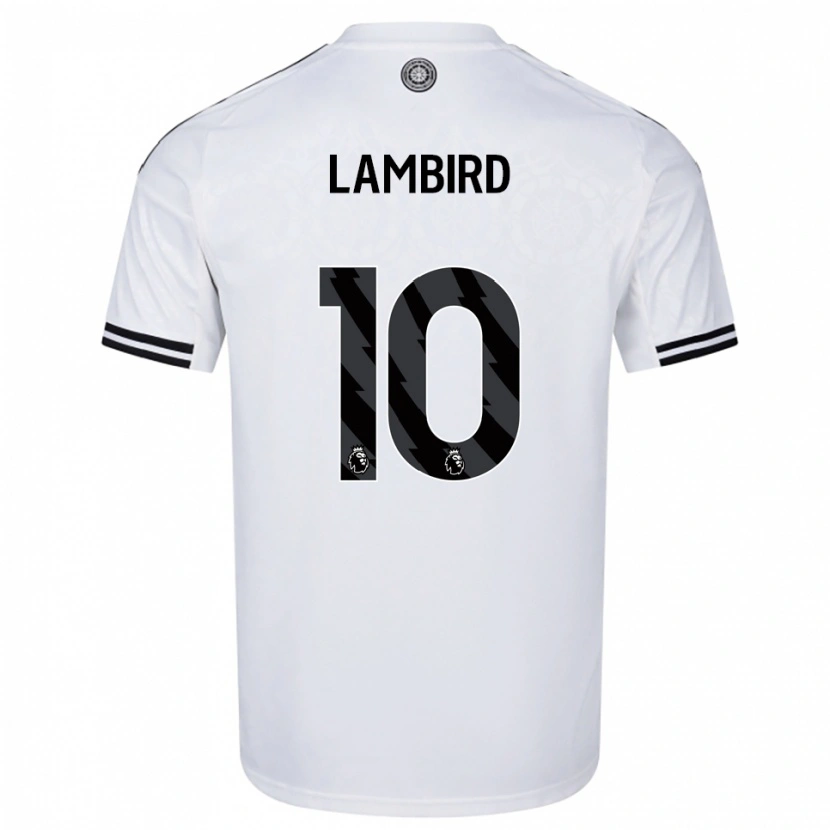 Danxen Kvinder Lilly Lambird #10 Hvid Sort Hjemmebane Spillertrøjer 2025/26 Trøje T-Shirt