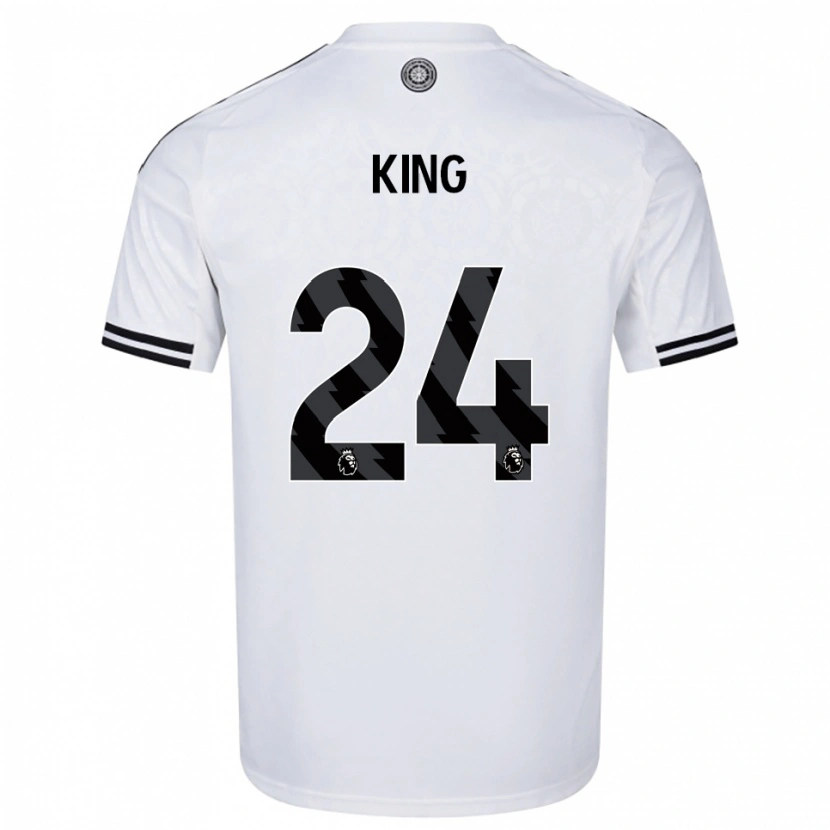 Danxen Kvinder Josh King #24 Hvid Sort Hjemmebane Spillertrøjer 2025/26 Trøje T-Shirt