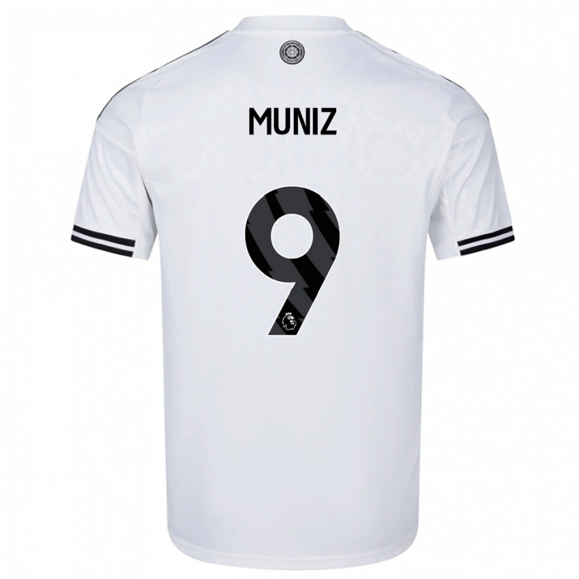 Danxen Kvinder Rodrigo Muniz #9 Hvid Sort Hjemmebane Spillertrøjer 2025/26 Trøje T-Shirt