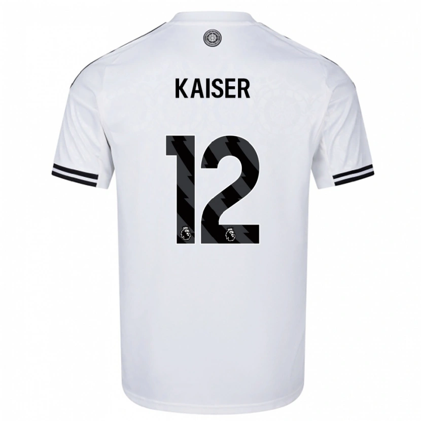 Danxen Kvinder Dino Kaiser #12 Hvid Sort Hjemmebane Spillertrøjer 2025/26 Trøje T-Shirt