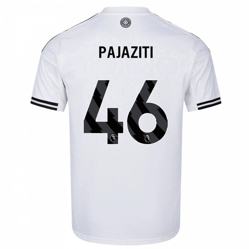 Danxen Kvinder Adrion Pajaziti #46 Hvid Sort Hjemmebane Spillertrøjer 2025/26 Trøje T-Shirt