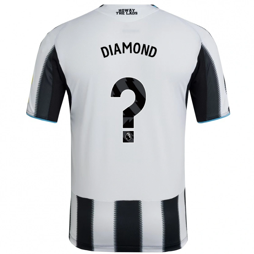 Danxen Kvinder James Diamond #0 Sort Hvid Hjemmebane Spillertrøjer 2025/26 Trøje T-Shirt