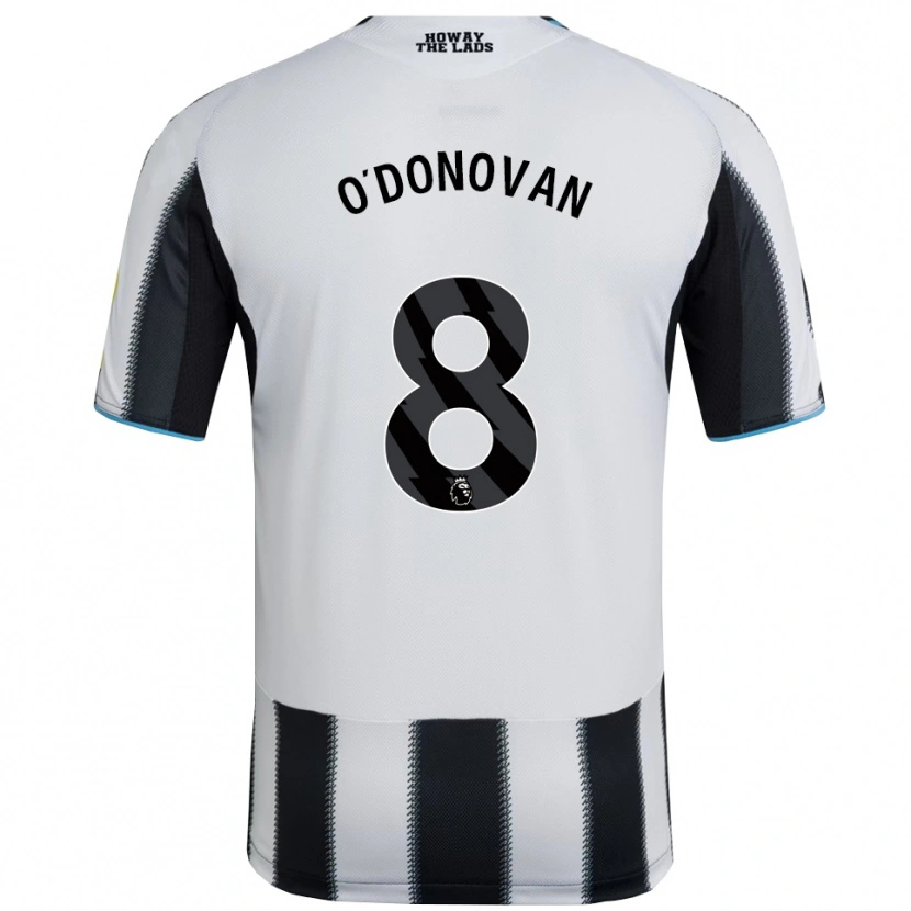 Danxen Kvinder Alex O'donovan #8 Sort Hvid Hjemmebane Spillertrøjer 2025/26 Trøje T-Shirt