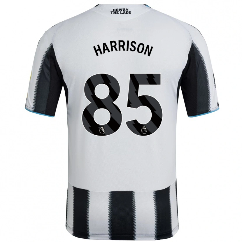 Danxen Kvinder Adam Harrison #85 Sort Hvid Hjemmebane Spillertrøjer 2025/26 Trøje T-Shirt