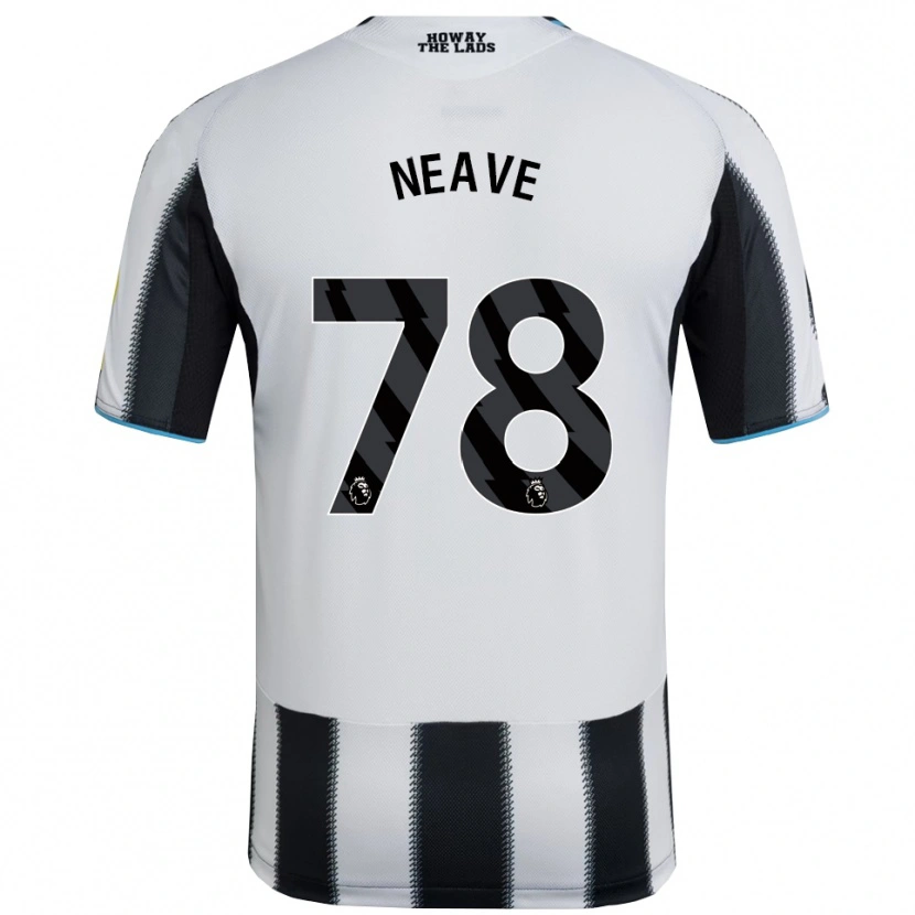 Danxen Kvinder Sean Neave #78 Sort Hvid Hjemmebane Spillertrøjer 2025/26 Trøje T-Shirt