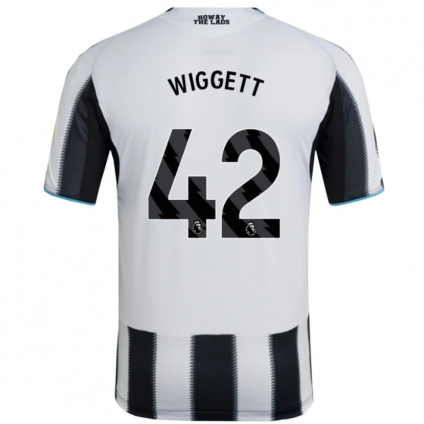 Danxen Kvinder Charlie Wiggett #42 Sort Hvid Hjemmebane Spillertrøjer 2025/26 Trøje T-Shirt