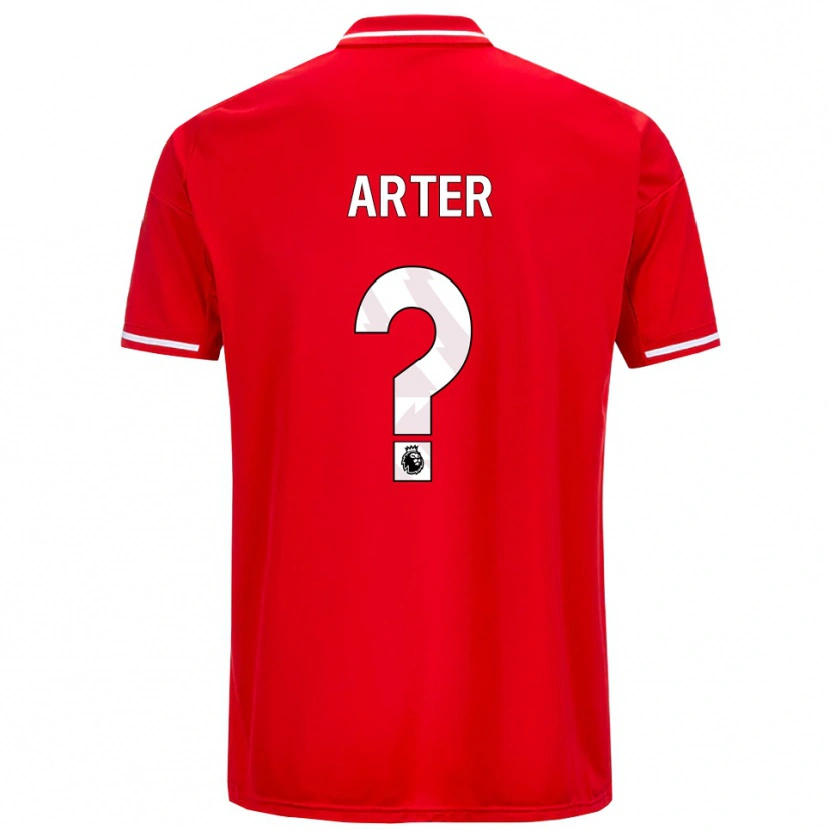 Danxen Kvinder Harry Arter #0 Rød Hvid Hjemmebane Spillertrøjer 2025/26 Trøje T-Shirt