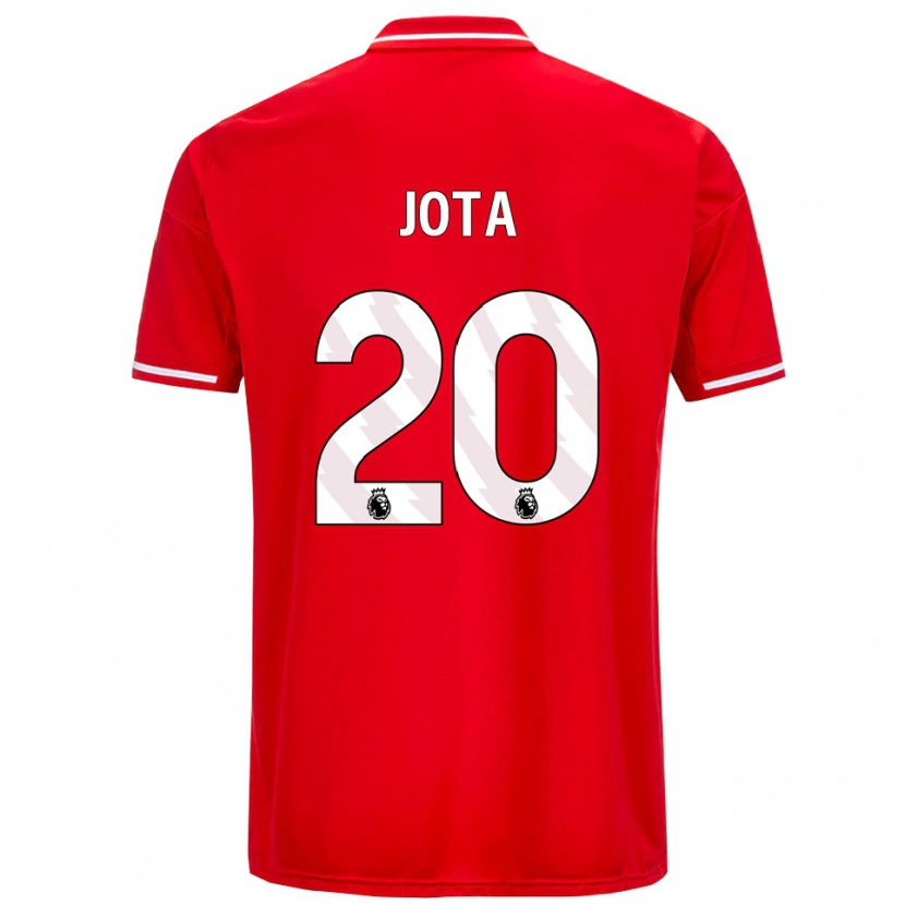 Danxen Kvinder Jota Silva #20 Rød Hvid Hjemmebane Spillertrøjer 2025/26 Trøje T-Shirt