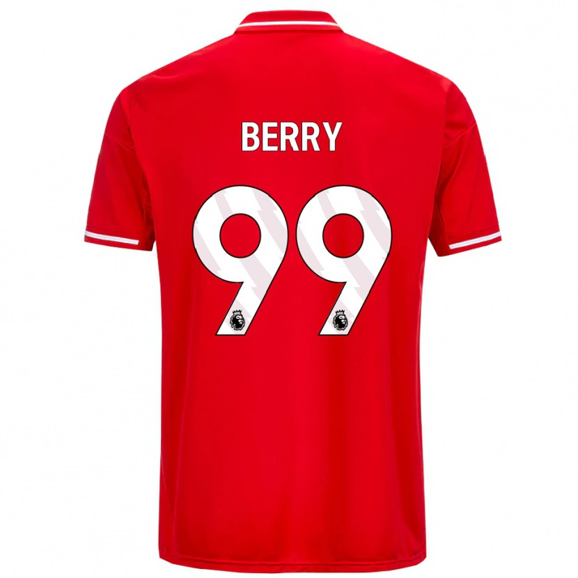 Danxen Kvinder Adam Berry #99 Rød Hvid Hjemmebane Spillertrøjer 2025/26 Trøje T-Shirt